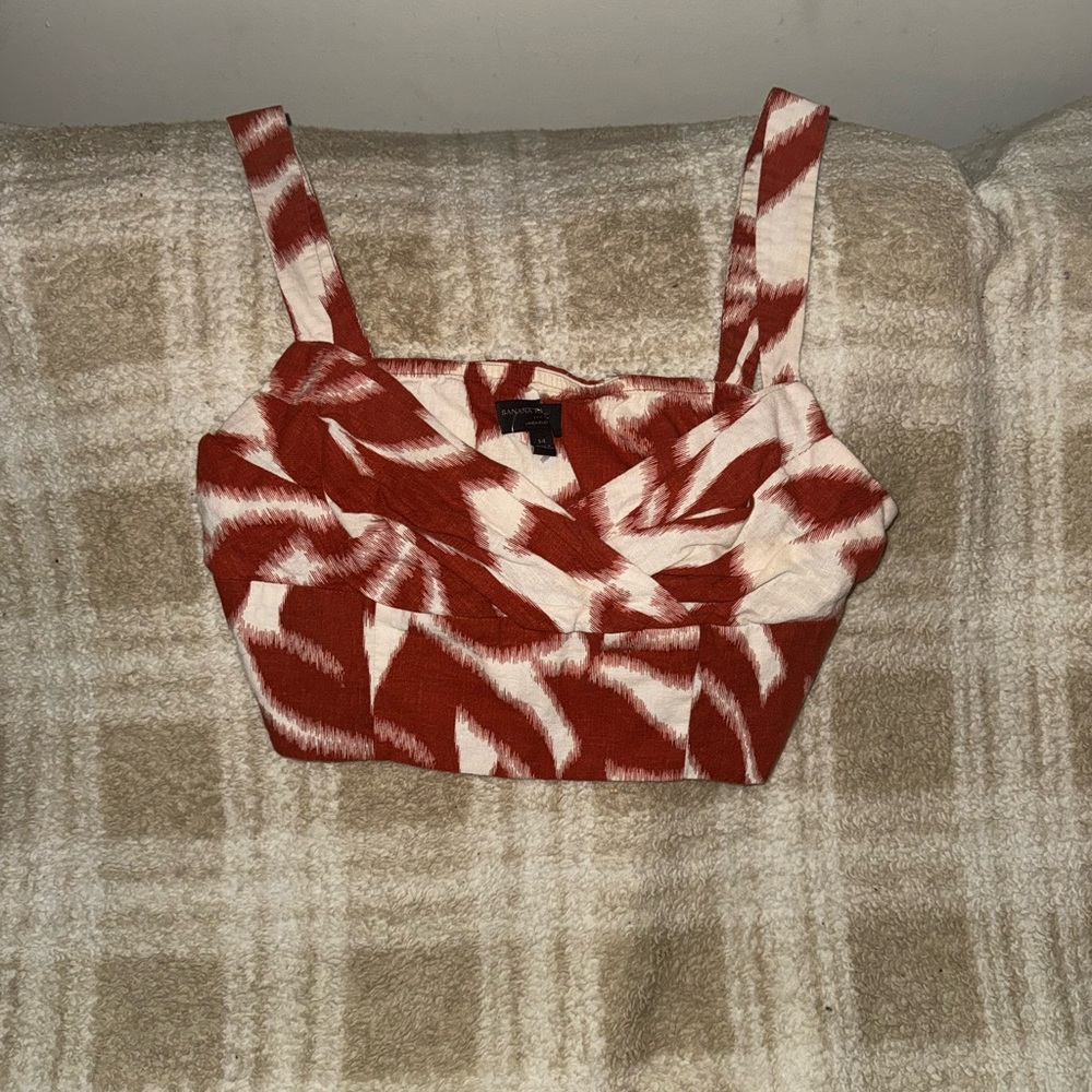 Stylish burnt orange and White Women's set